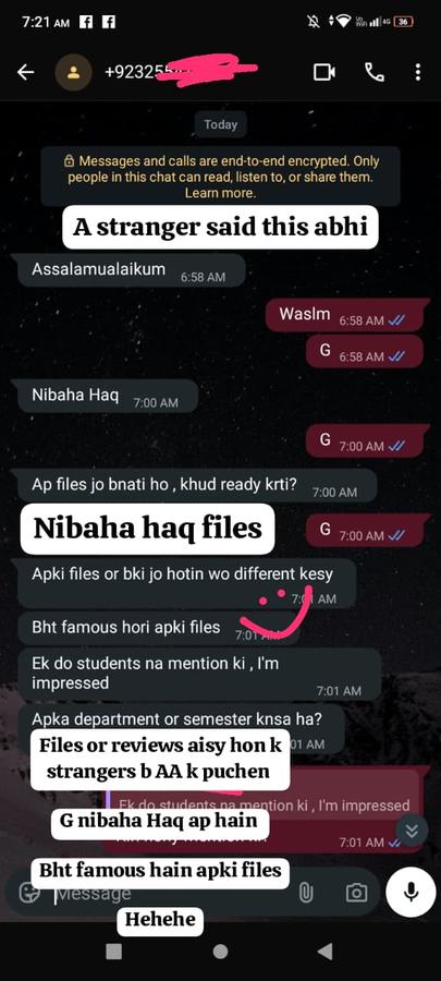 Stranger impressed — Nibaha Haq files famous