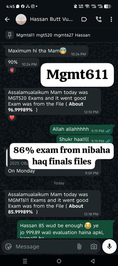 MGMT611 86% Finals 2026