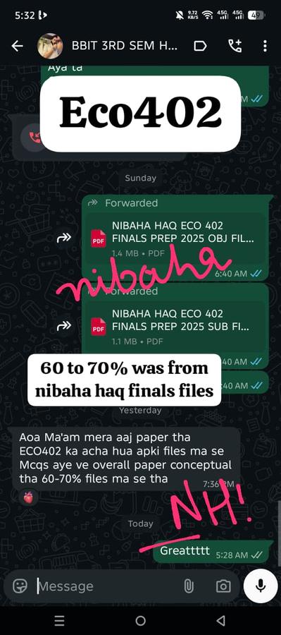 ECO402 60-70% Finals 2026