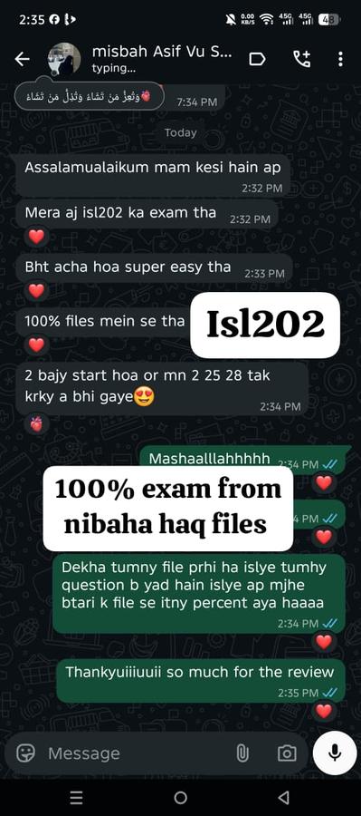 ISL202 100% Finals 2026 done in 25 min