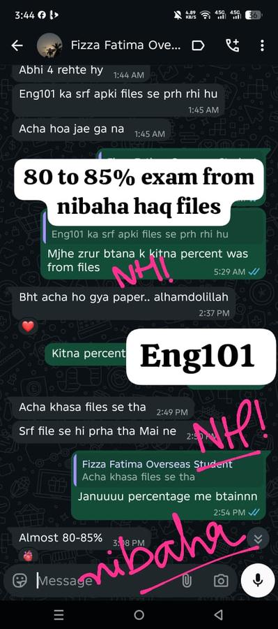 ENG101 80-85% Finals overseas student