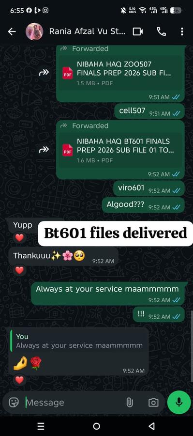 BT601 Finals 2026 files — always at your service