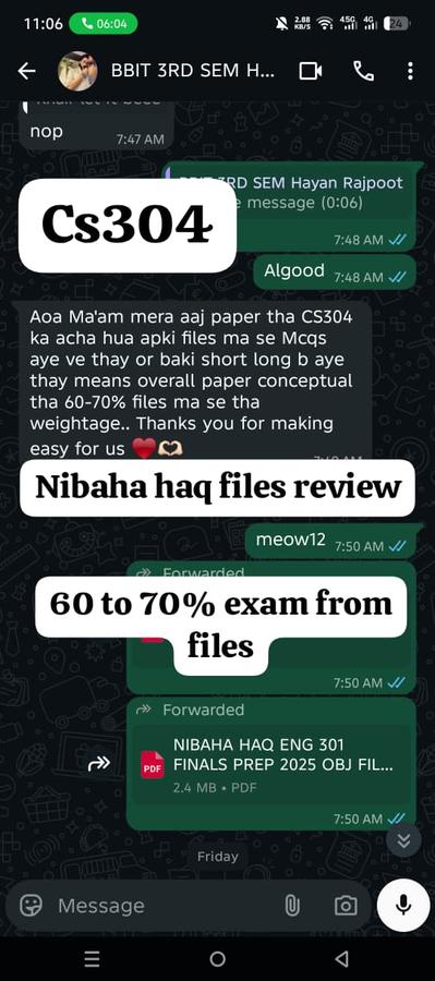 CS304 60-70% Finals 2026 from Nibaha Haq files