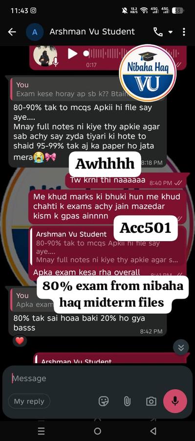 ACC501 80% from files