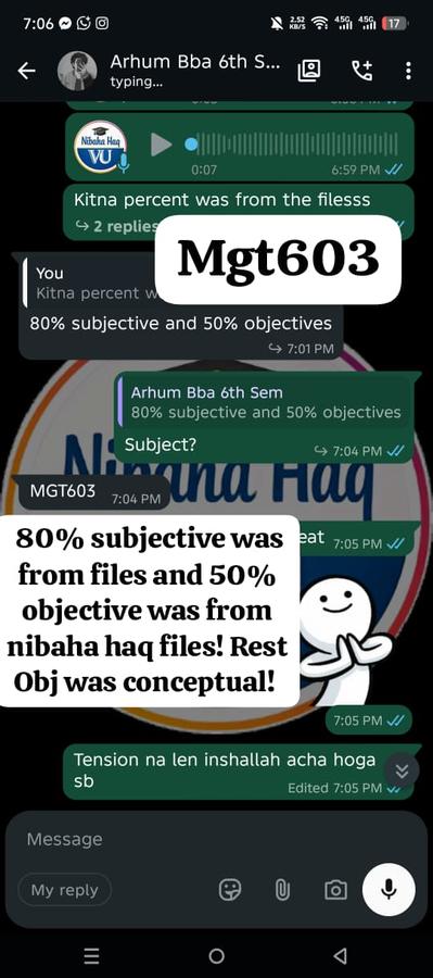 MGT603 80% subjective from files