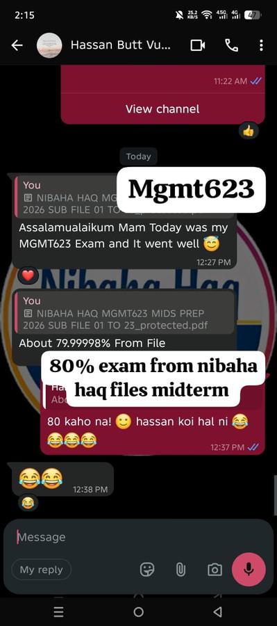 MGMT623 80% from files