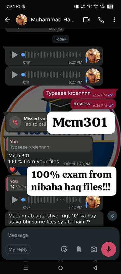 MCM301 100% from files
