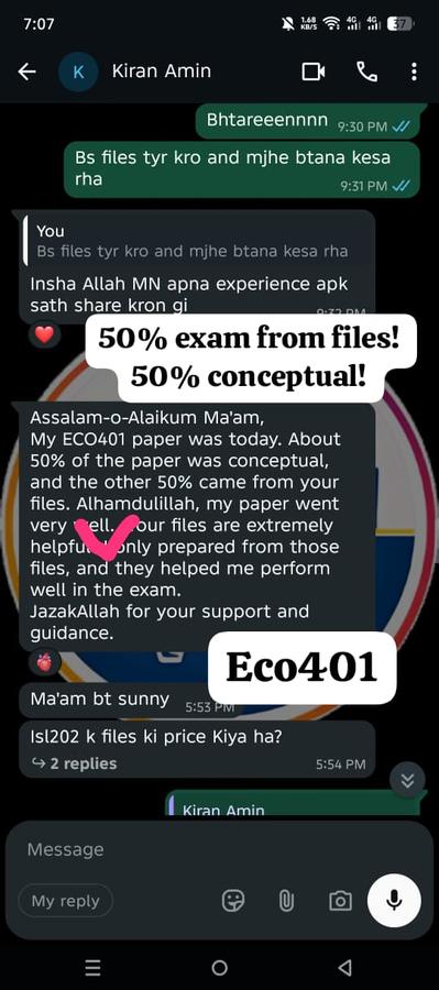 ECO401 50% files 50% conceptual