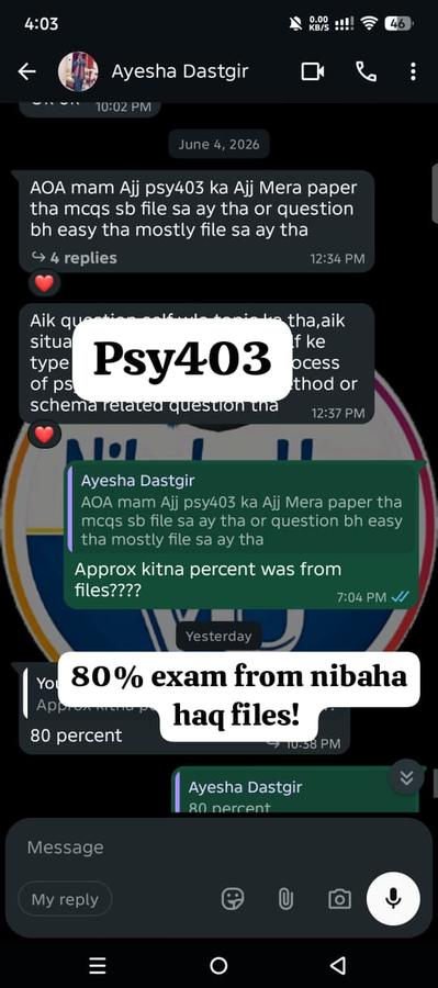 PSY403 80% from files