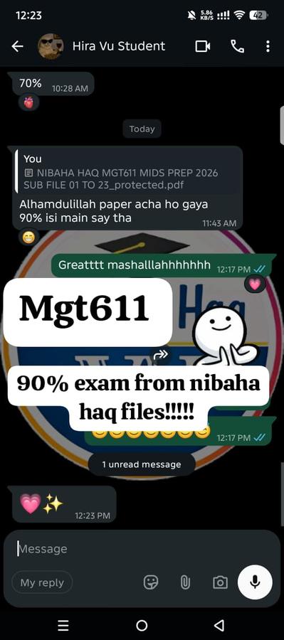 MGT611 90% from files