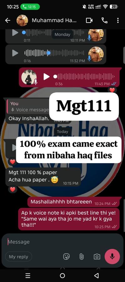 MGT111 100% exact from files